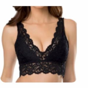 Black Lace Bralette Size XXL Very Gently Like New - Excellent Condition